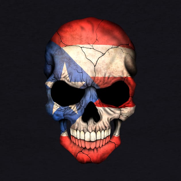 Puerto Rican Flag Skull by jeffbartels